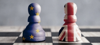 O Brexit perturba o comércio entre o Reino Unido e a União Europeia 