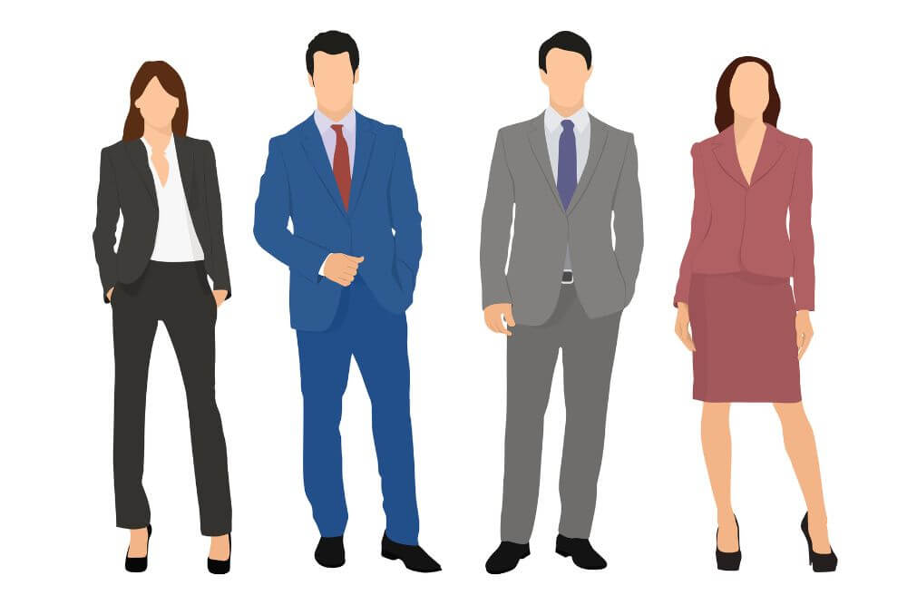 Imagen de cuatro empresarios representando a las empresas exportadoras