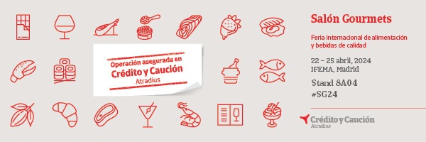 Crédito y Caución en la feria Salón Gourmets 2024 en Madrid, stand 8G04