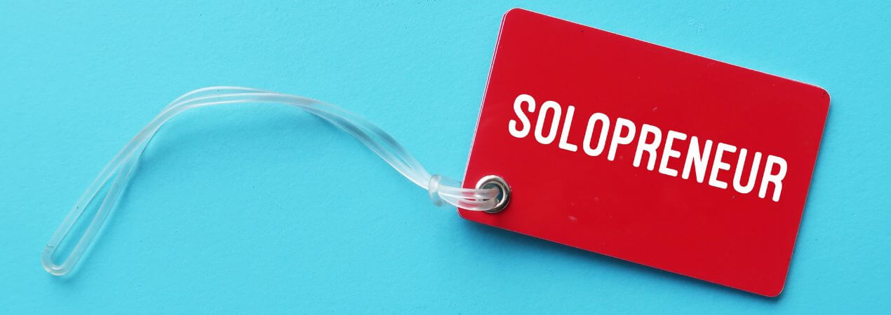 Atarjeta de presentacion de un solopreneur